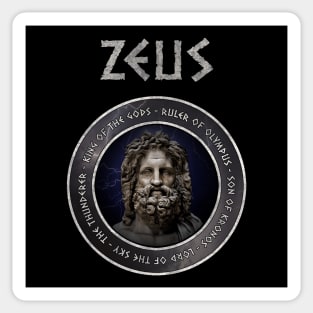 Zeus - Ancient Greek God - Zeus the Lord of Olympus and King of the Gods - Greek Mythology Sticker